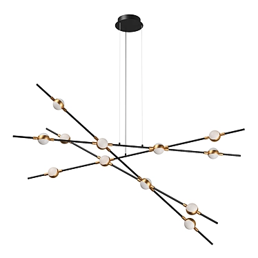 Modern LED Pendant Light - Bergamo 3D model image 1 