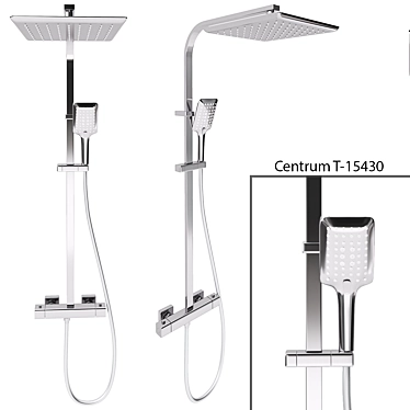 Imprese Centrum T-15430 Shower System 3D model image 1 