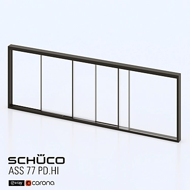 Schuco Panorama Design Sliding Door 3D model image 1 