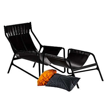 Stylish Comfort: Blu Dot Toro Lounge Chair 3D model image 1 