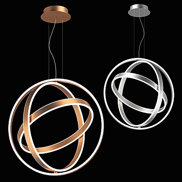 Modern Saturno Lightstar Pendant 3D model image 1 