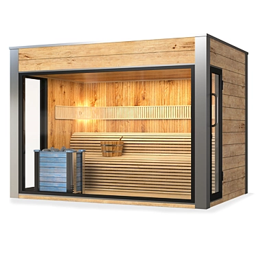 Luxury Sauna House - Relax and Rejuvenate 3D model image 1 