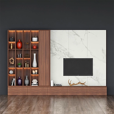 Modern TV Stand 3D model image 1 