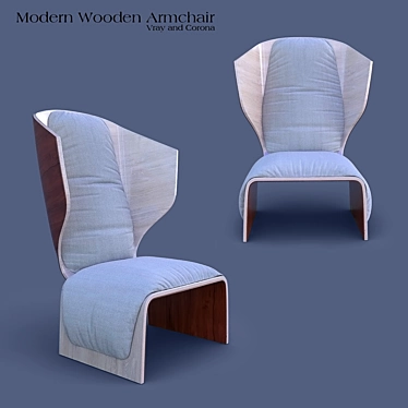 Stylish Gender Armchair - Vray and Corona 3D model image 1 