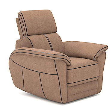 Belgian Valmer Armchair: Adjustable Comfort and Storage 3D model image 1 