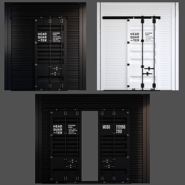 SpaceMax Sliding Door System 3D model image 1 