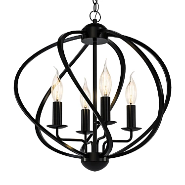 Elegant Norwood Chandelier 3D model image 1 