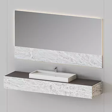 Reflective Elegance with 36e8 Mirror 3D model image 1 