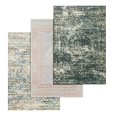 Versatile Carpet Set: High-Quality Textures, Multiple Variants 3D model image 1 