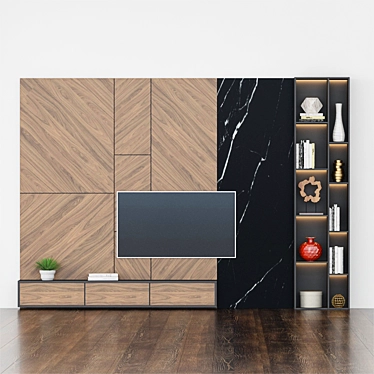 Sleek TV Stand: Modern Design 3D model image 1 