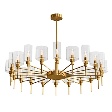 Golden Elegance: AXO Light Spillray Lamps 3D model image 1 