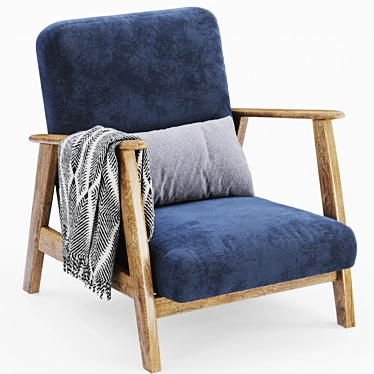 Modern Ekenaset Armchair: Versatile, Stylish 3D model image 1 