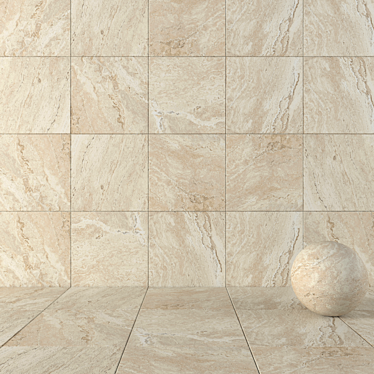 Antico Sand Stone Wall Tiles 3D model image 1 