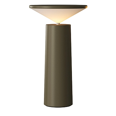 Grok Cocktail Table Lamp: Contemporary Elegance in 3 Colors 3D model image 1 