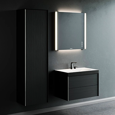 XViu Modern Vanity Set 3D model image 1 