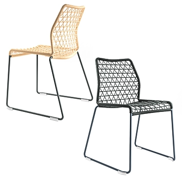 Vela Outdoor Chair: Stylish & Durable 3D model image 1 