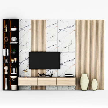 Sleek TV Stand - Modern Design 3D model image 1 