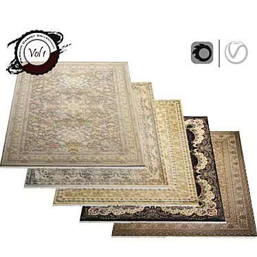 Luxury Persian Carpet - 4K Texture 3D model image 1 