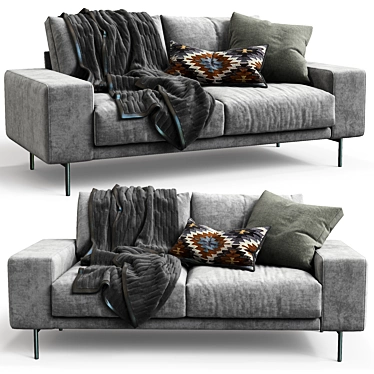 Modern B&T Design Sofa 3D model image 1 