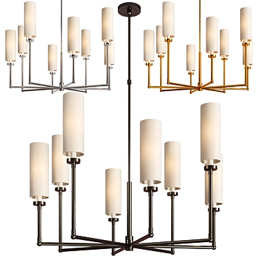 Ziyi Large Chandelier - Sophisticated Lighting Statement 3D model image 1 