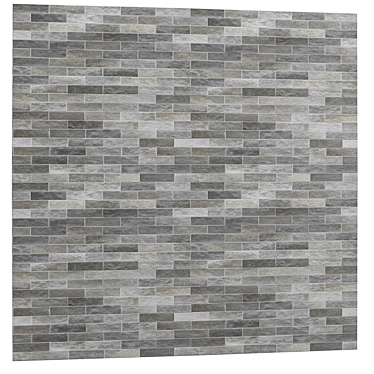 Gray Porcelain Tiles - High Resolution Tileable Texture 3D model image 1 