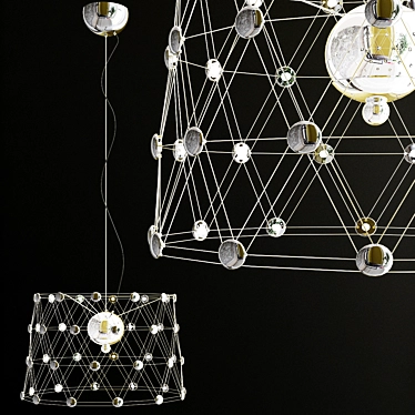 Italian Elegance: Divinare LED Pendant 3D model image 1 