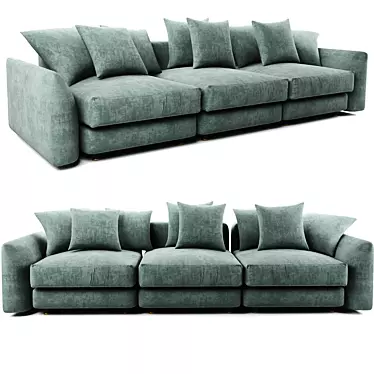 Luxury Ceasar Fendi Sofa 3D model image 1 