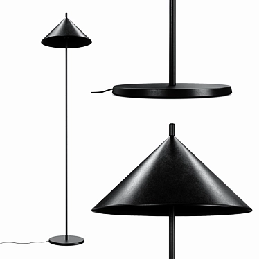 HKLiving Metal Triangle Floor Lamp - 2 Colors 3D model image 1 