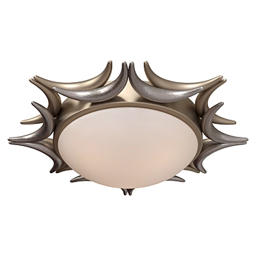 Cima H013CL-03G: Modern Golden Ceiling Lamp 3D model image 1 