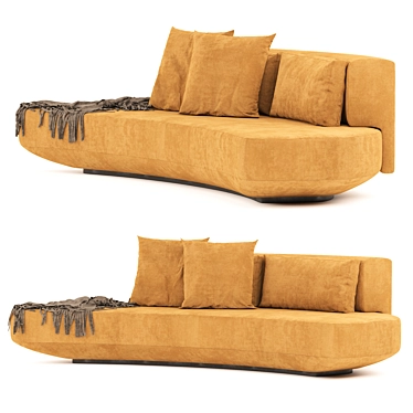 Audrey Collection: Perfectly Sized Sofa 3D model image 1 