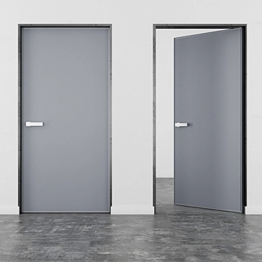 Modern Office Door Design 3D model image 1 