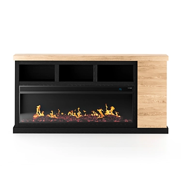 Tonnari Electric Fireplace TV Stand 3D model image 1 