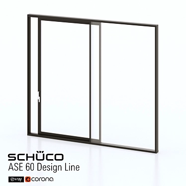 SCHUCO ASE 60 Design Line: Modular, Elegant, Secure 3D model image 1 