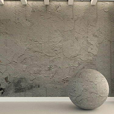 Aged Concrete Wall Texture - High Resolution 3D model image 1 