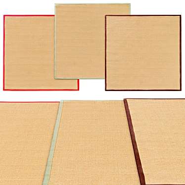 Modern Square Carpets | Variety of Sizes 3D model image 1 