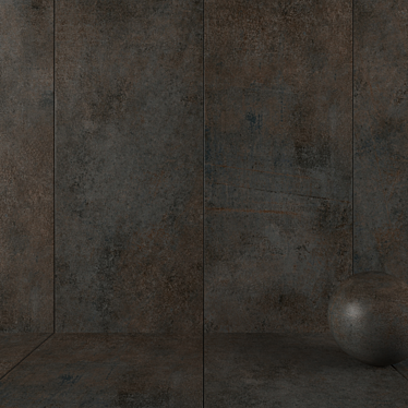 Etna Rust Stone Wall Tiles: Multitexture, HD Textures 3D model image 1 