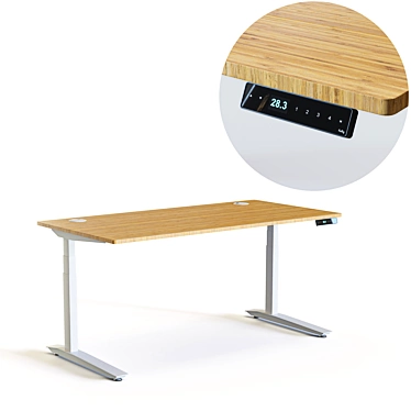 Ultimate Adjustable Height Electric Desk 3D model image 1 