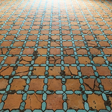 4k Terracotta Floor Tiles 3D model image 1 