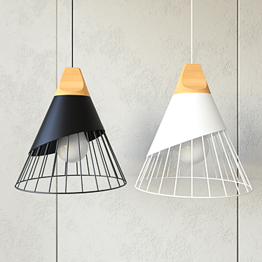 Modern Metal Pendant Lamp 3D model image 1 