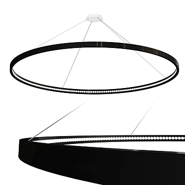 Minimalist Pendant Light: Omega 200 3D model image 1 