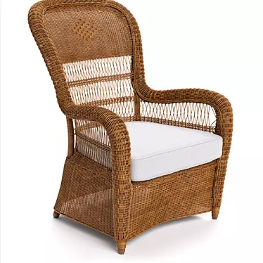 Eco-friendly Wicker Furniture 3D model image 1 