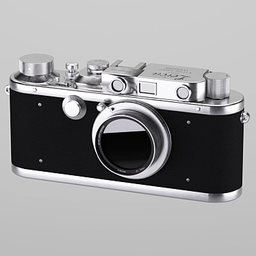 Vintage Leica III Rangefinder Camera 3D model image 1 