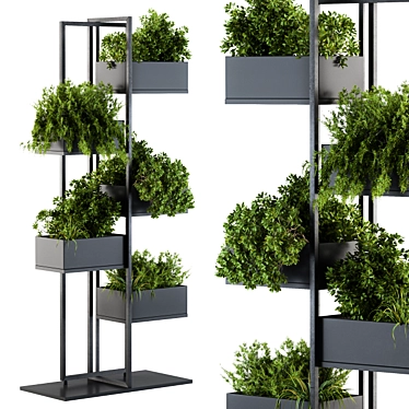 Sleek Stand for Black Box Plants 3D model image 1 