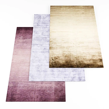 3-Texture Rug Collection 3D model image 1 