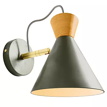 Modern Sindre Wall Lamp: Stylish Lighting Solution 3D model image 1 