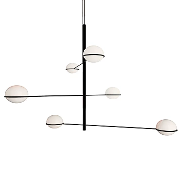 Elegant Coco Pendant Lamp 3D model image 1 