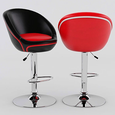 Modern Lounge Bar Stool 3D model image 1 