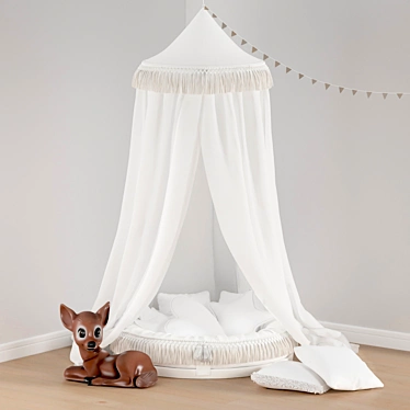 Boho Junior Nest and Toys Set 3D model image 1 