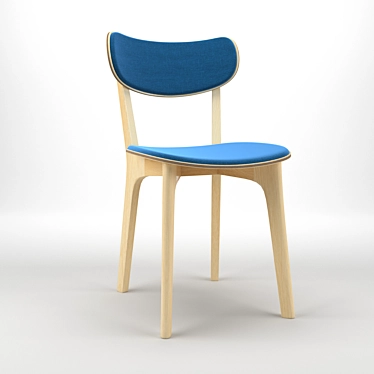 Modern Round Armless Chair 3D model image 1 