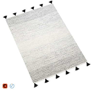 Modern Geometric Area Rug 3D model image 1 